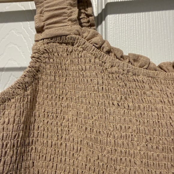 Blu Pepper Beige Textured Dress - Picture 3 of 5